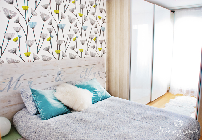 cabecero palets habitacion estilo nordico cabecero-palets-diy