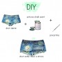Diy short con estampado tribal  pintado con chalkpaint