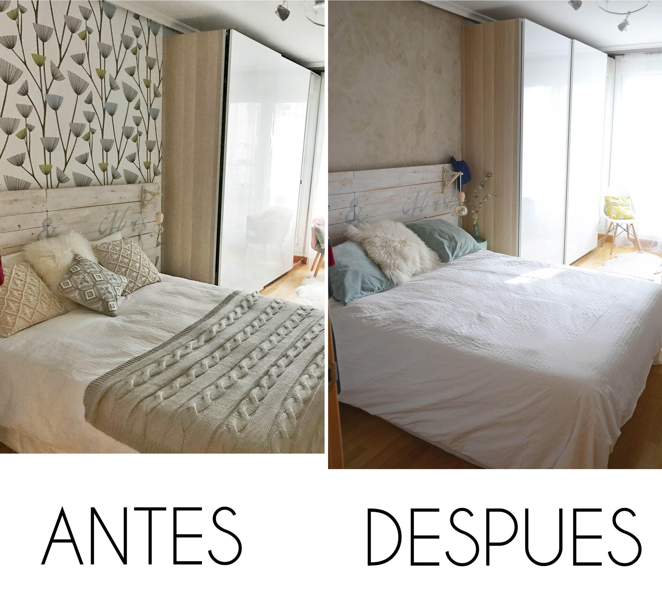 PARED ANTES Y DESPUES